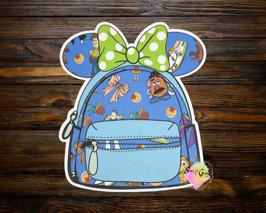 Mouse Ears Backpack Cardstock Car Freshie (Style 15)