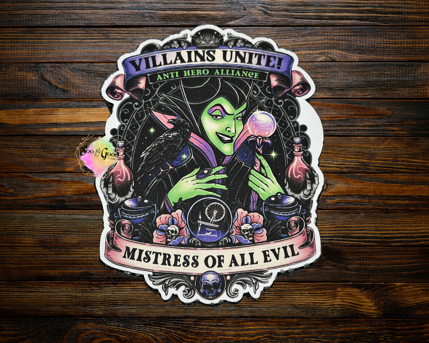 Villains Unite Cardstock Car Freshie (Style 1)