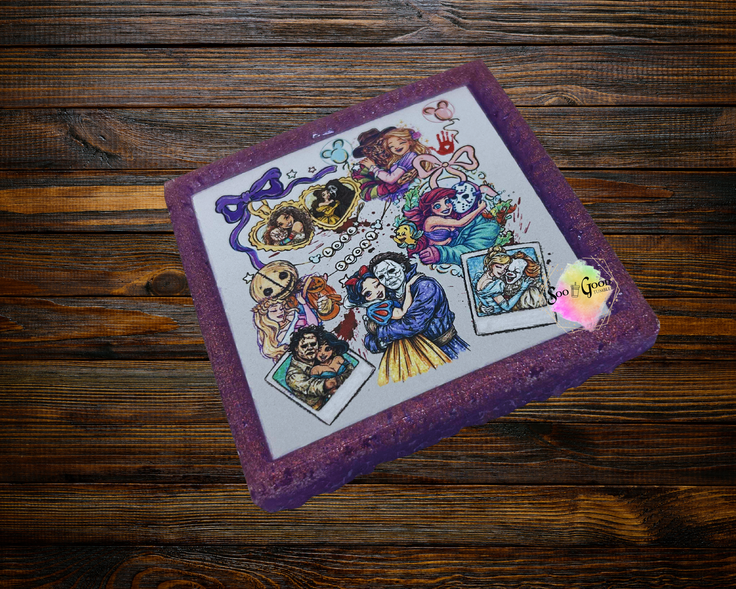 Princess Nightmare Polaroids Cardstock Car Freshie