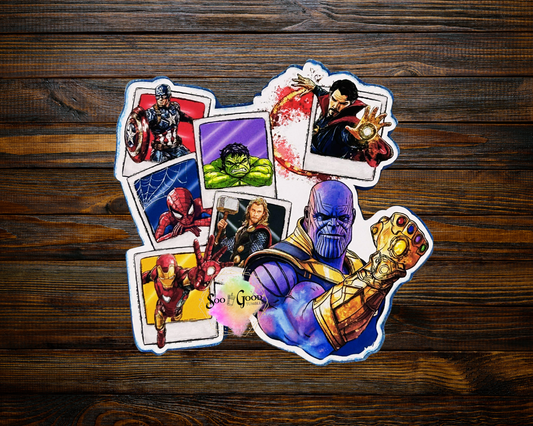 Marvel Collage Car Air Freshener (Aventus Scent)