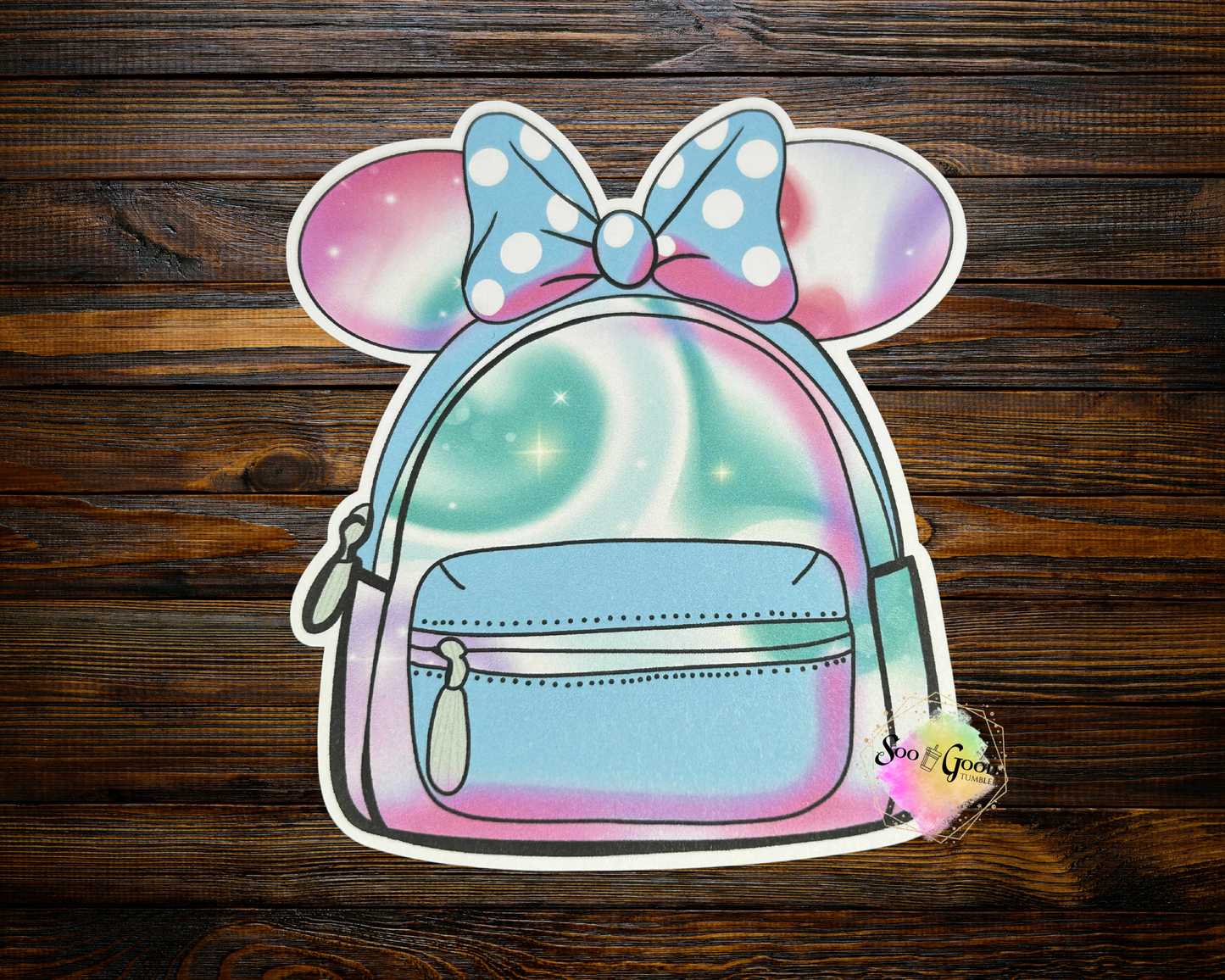 Mouse Ears Backpack Cardstock Car Freshie (Style 9)