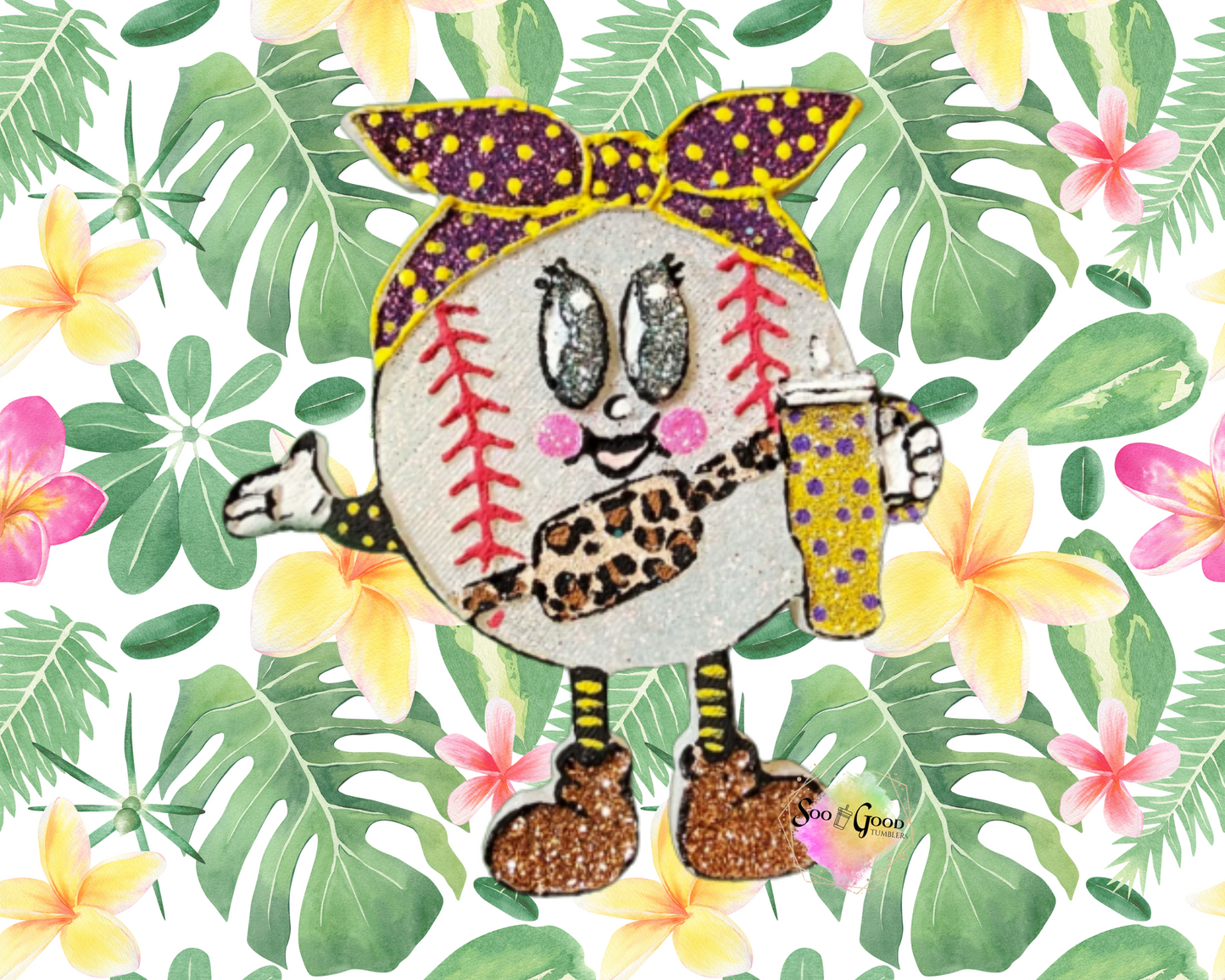 Boujee Baseball Blinged Car Freshie