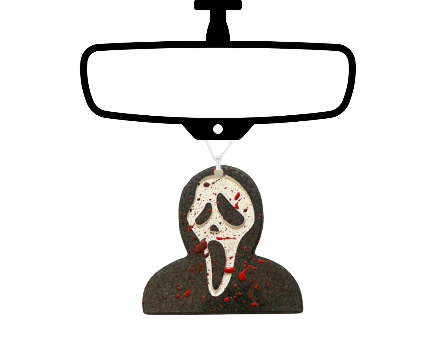Ghost Face (Scream) Blinged Car Freshie