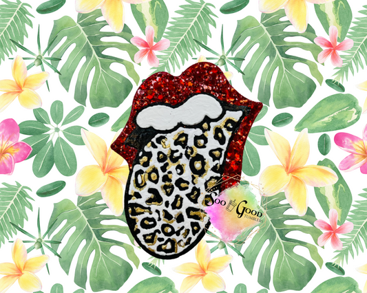 Rolling Stone Tongue Blinged Car Freshie