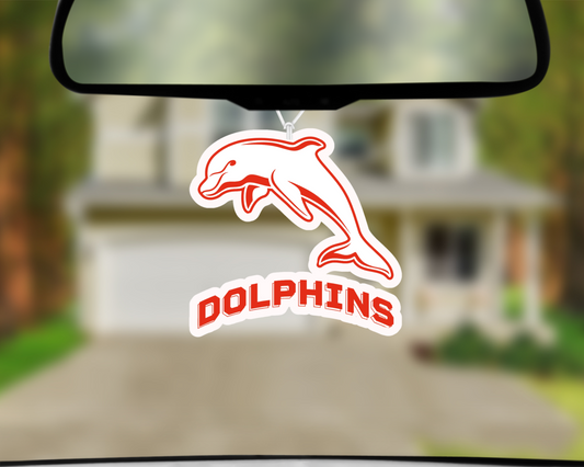 Dolphins Logo Car Air Freshener