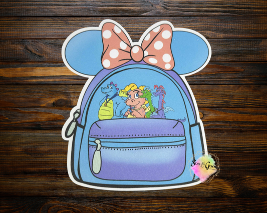 Mouse Ears Backpack Cardstock Car Freshie (Style 10)