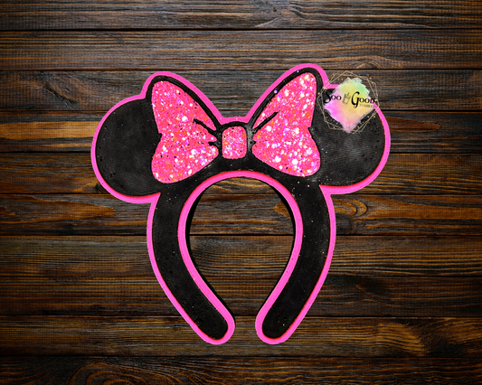 Ears & Bow Car Air Freshener (Cotton Candy Scent)