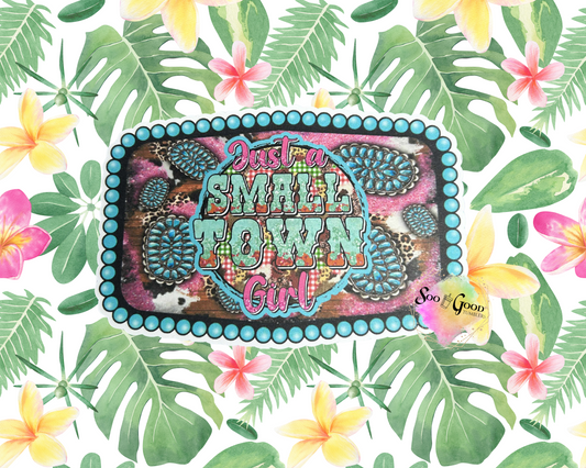 Belt Buckle (Just A Small Town Girl) Cardstock Car Freshie
