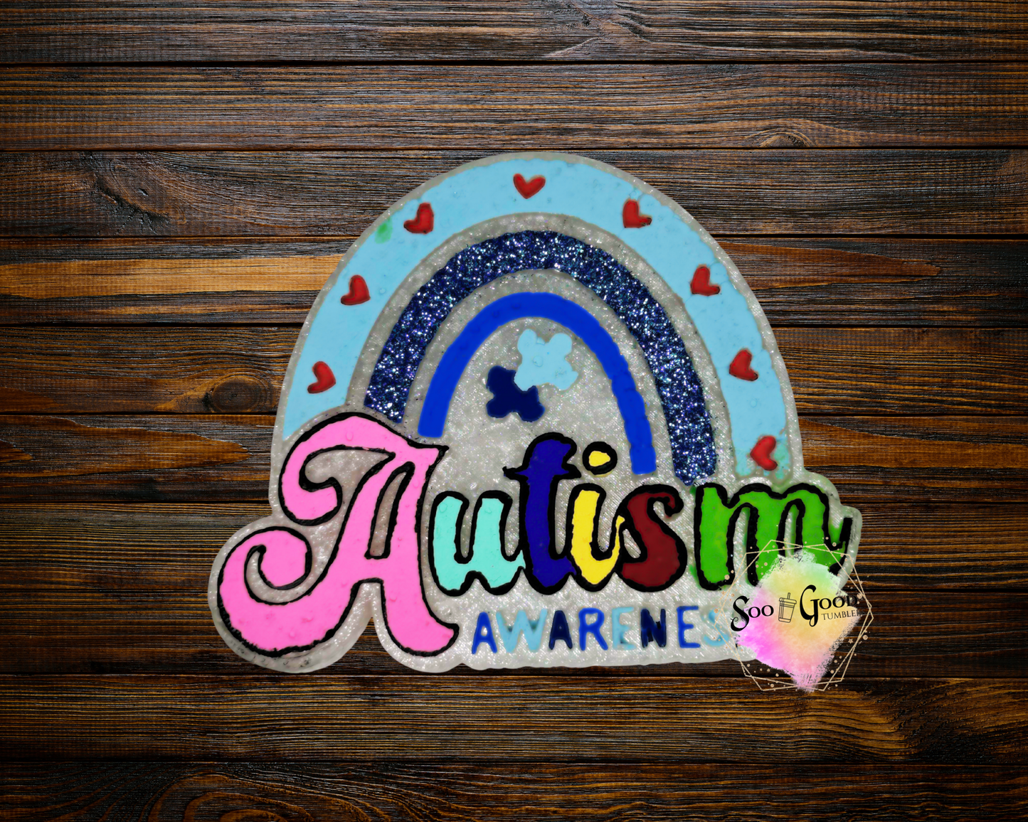 Autism Awareness Blinged Car Freshie
