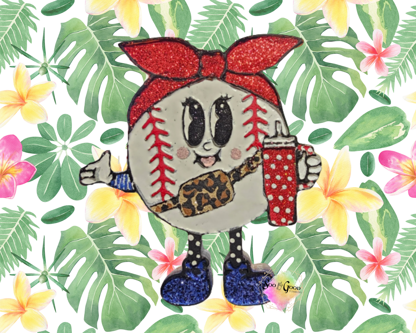 Boujee Baseball Blinged Car Freshie