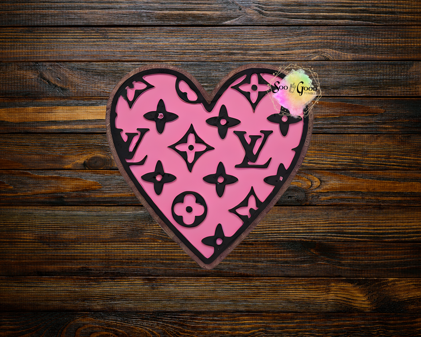 LV Heart Car Air Freshener (Monkey Farts Scent)