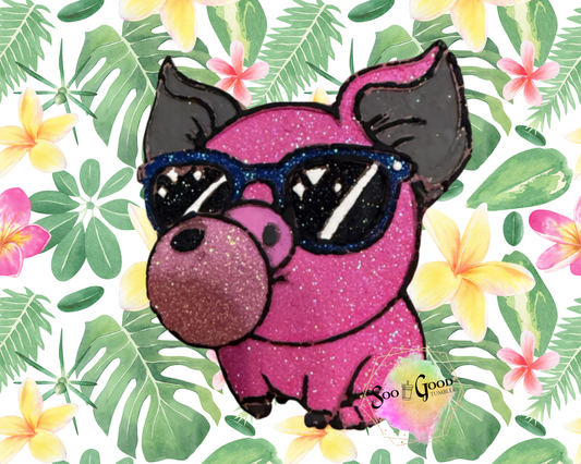 Bubblegum Pig Blinged Car Freshie