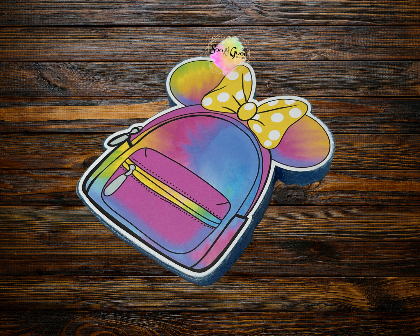 Mouse Ears Backpack Cardstock Car Freshie (Style 1)