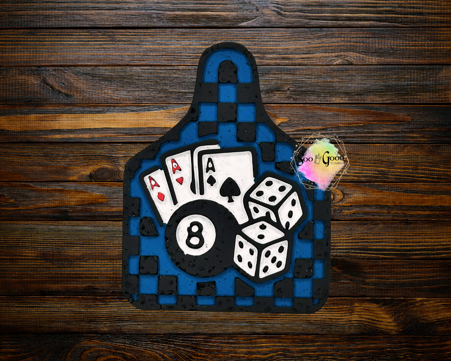 Western Gambling Cow Tag Car Air Freshener (Candy Fluffy Scent)