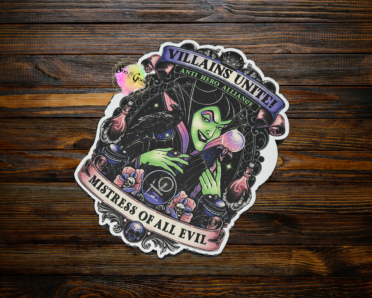 Villains Unite Cardstock Car Freshie (Style 1)