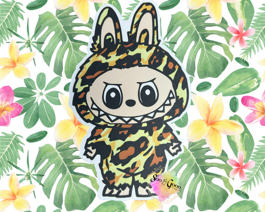 Standing Labubu (Style 7) Cardstock Car Freshie