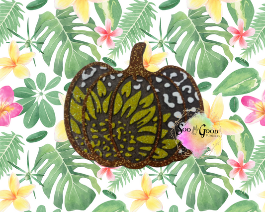 Sunflower Pumpkin Blinged Car Freshie