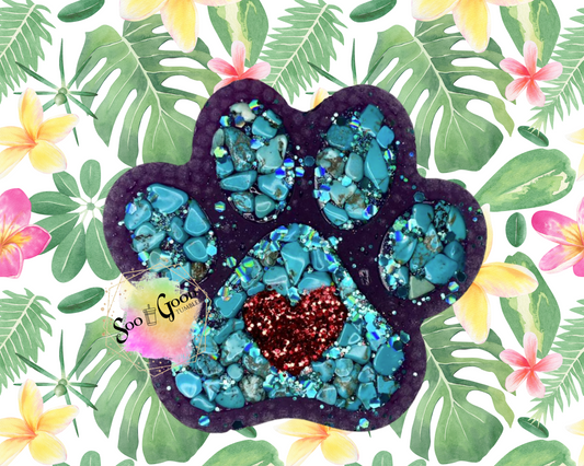 Puppy Paw Blinged Car Freshie