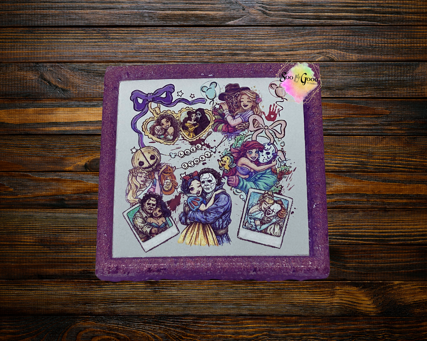 Princess Nightmare Polaroids Cardstock Car Freshie