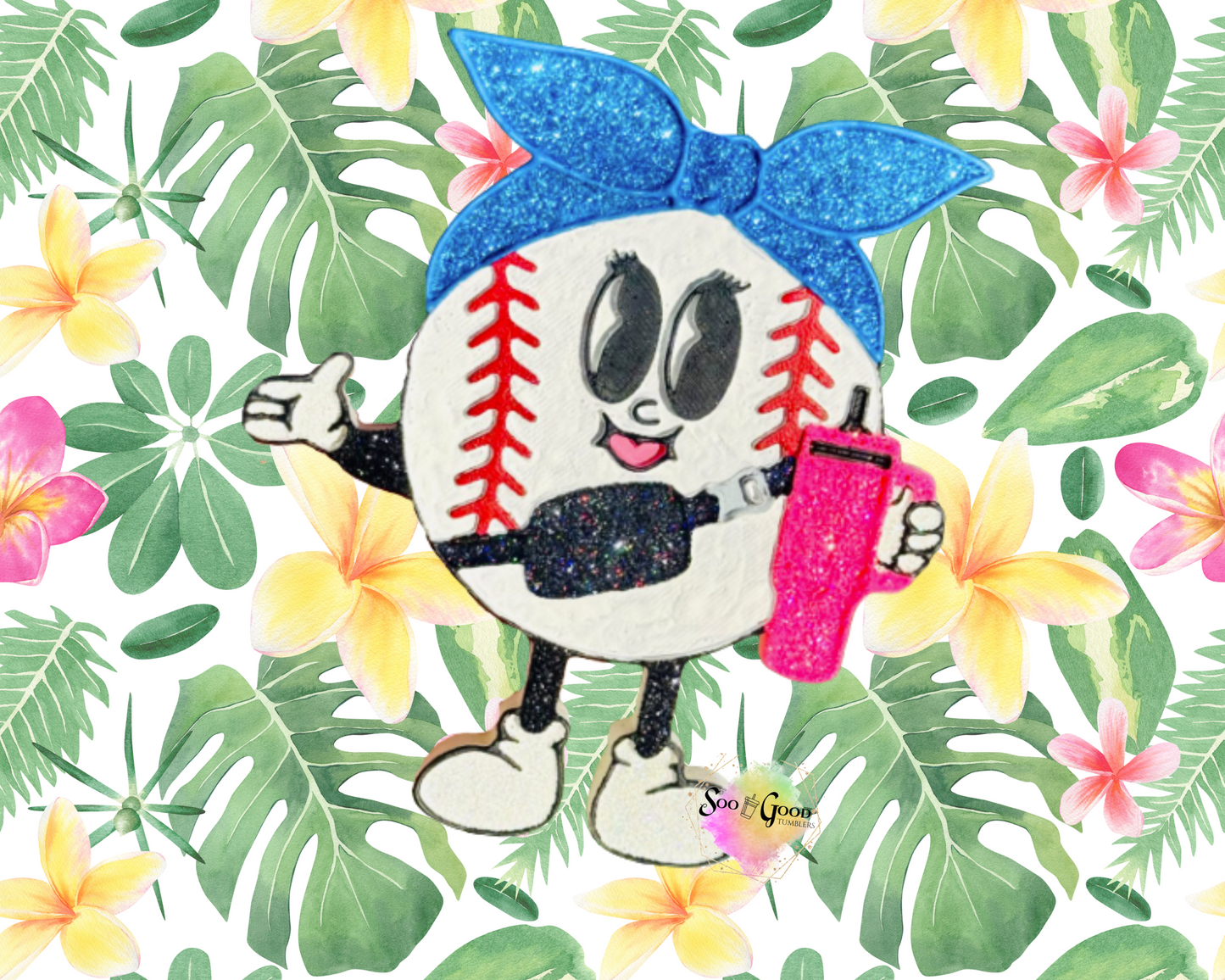 Boujee Baseball Blinged Car Freshie