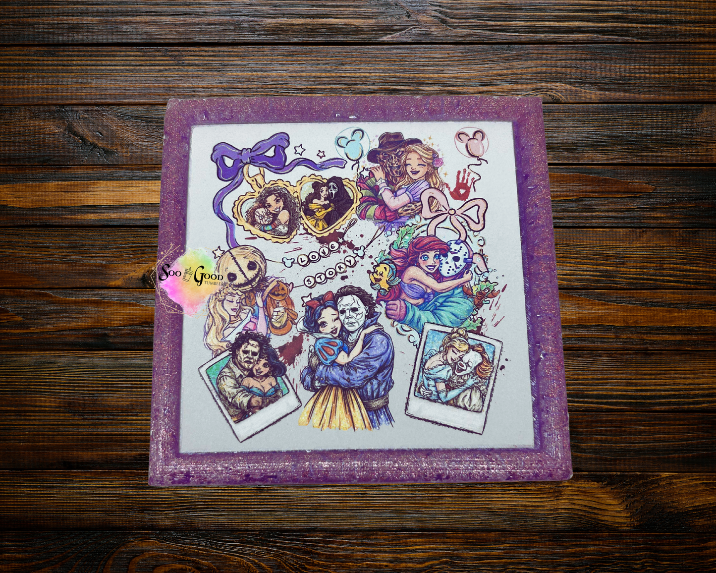 Princess Nightmare Polaroids Cardstock Car Freshie