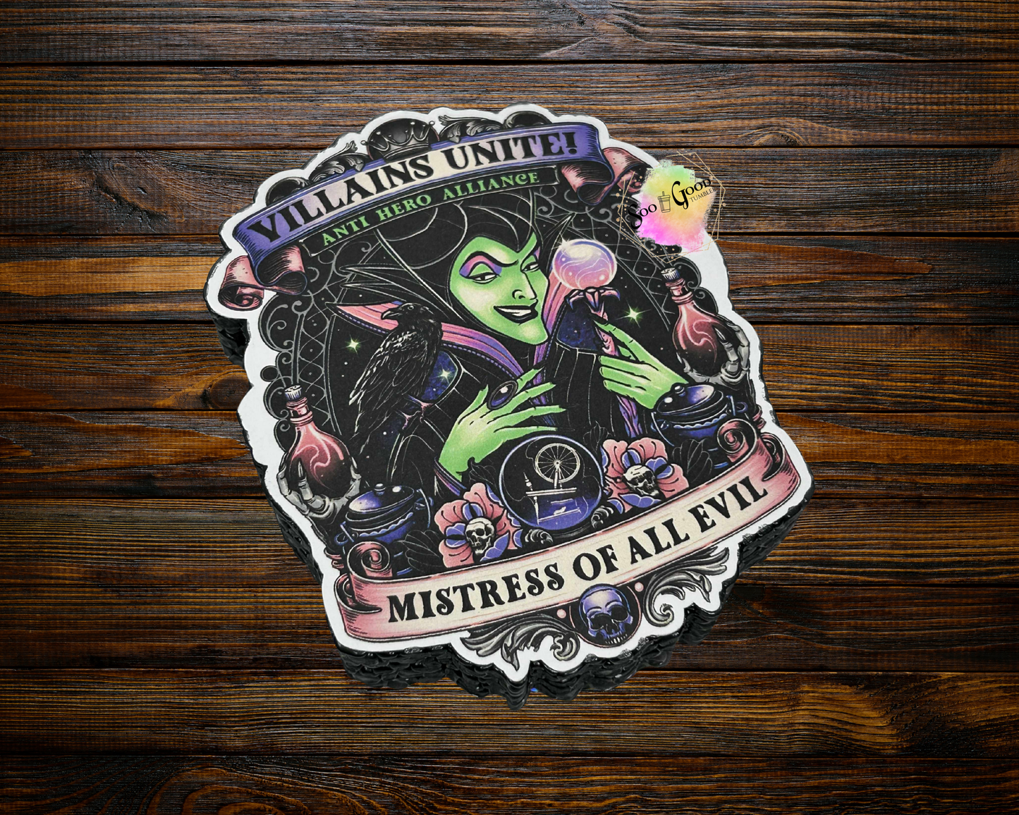 Villains Unite Cardstock Car Freshie (Style 1)