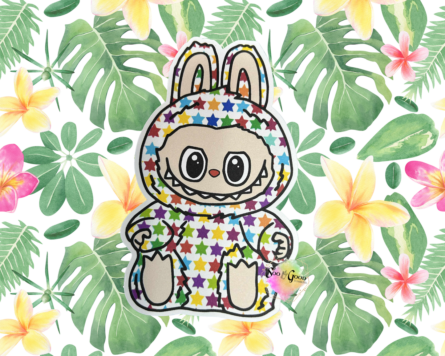 Sitting Labubu (Style 1) Cardstock Car Freshie