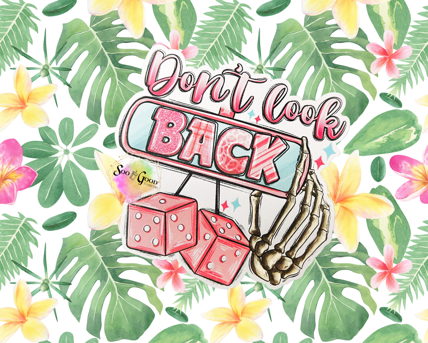 Don't Look Back Cardstock Car Freshie