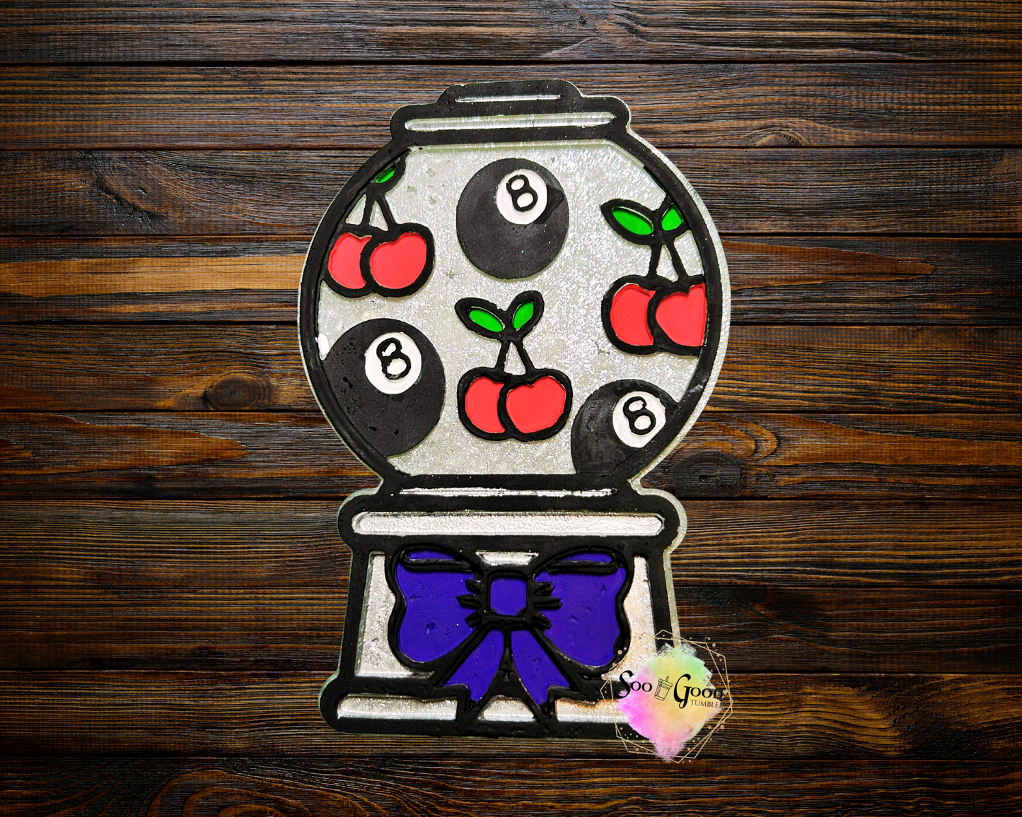 Lucky Gumball Machine Blinged Car Freshie