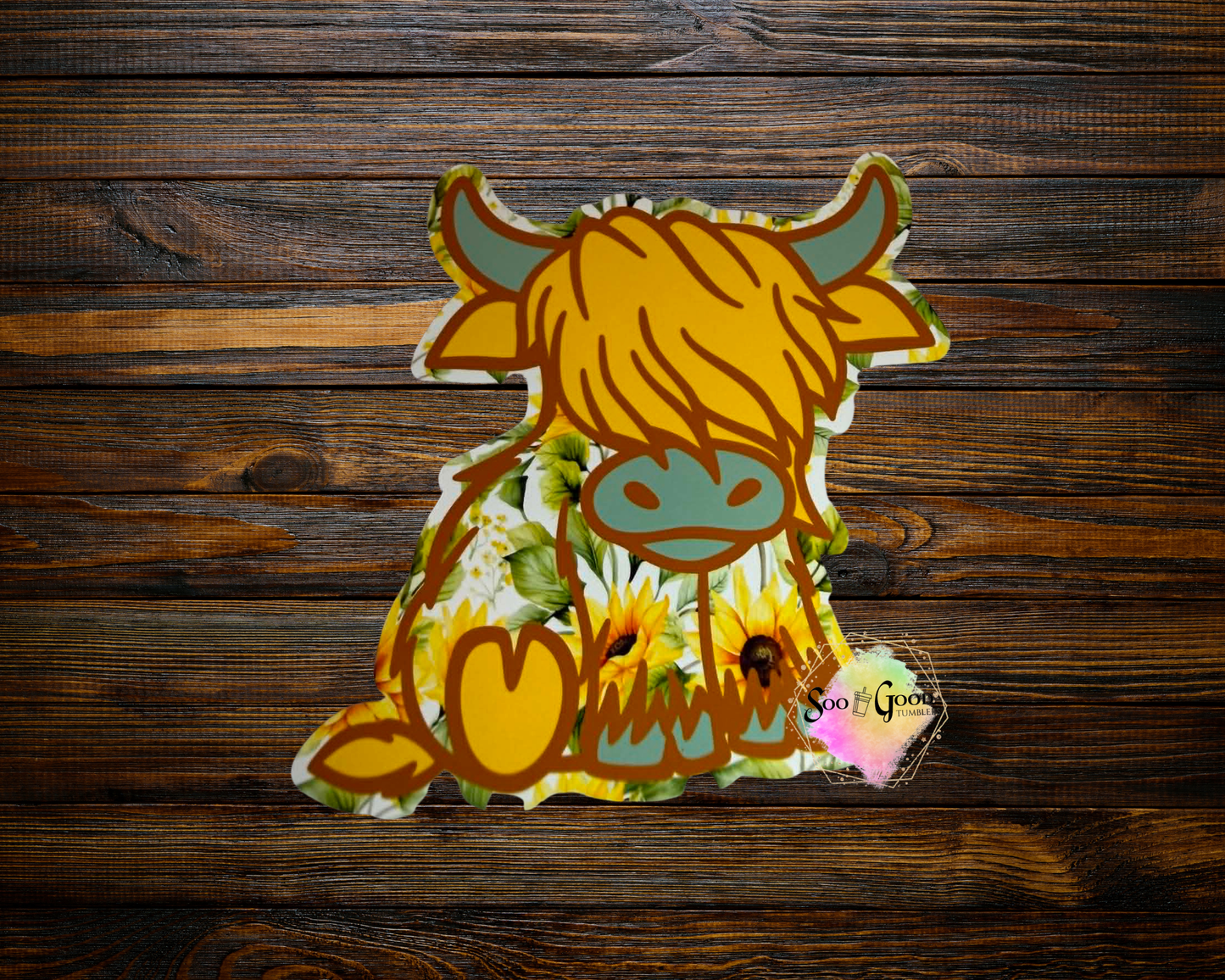 Highland Cow Cardstock Car Freshie (Style 8)