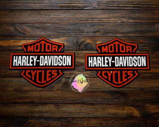 Harley Davidson Cardstock Car Vents Freshie (Style 4)