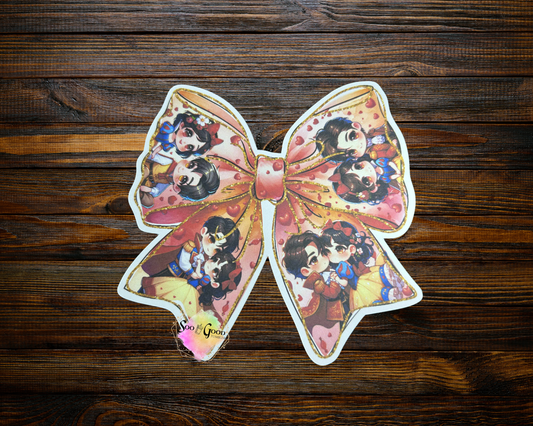 Princess Bow Cardstock Car Freshie (Style 5)