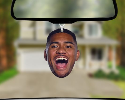 Big Head - Justin Matamua Car Air Freshener