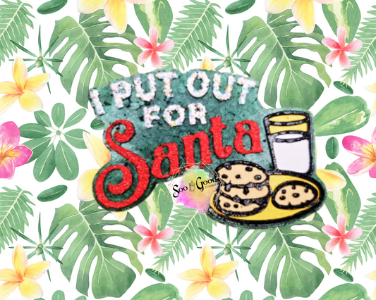 Put Out For Santa Blinged Car Freshie