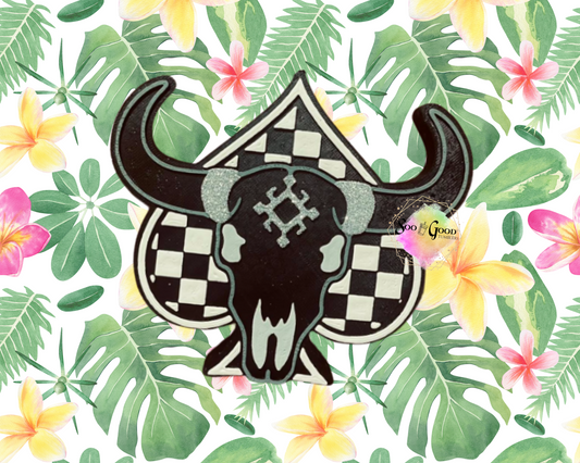 Aztec Bull Blinged Car Freshie