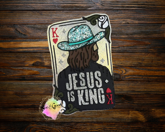 Jesus Is King Blinged Car Freshie