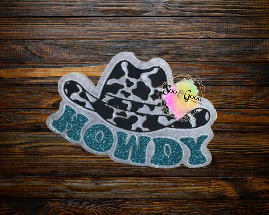 Howdy Blinged Car Freshie