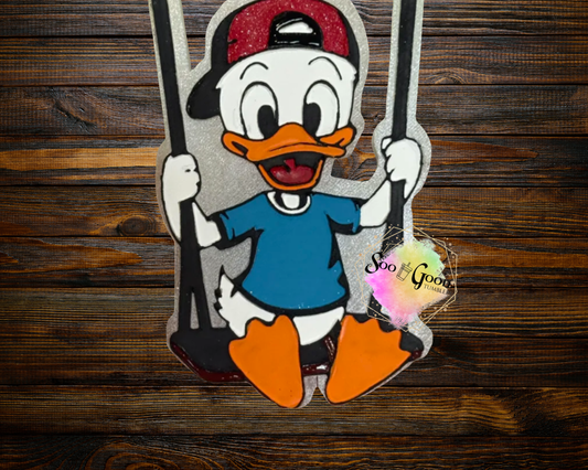 Swingin Duck Blinged Car Freshie