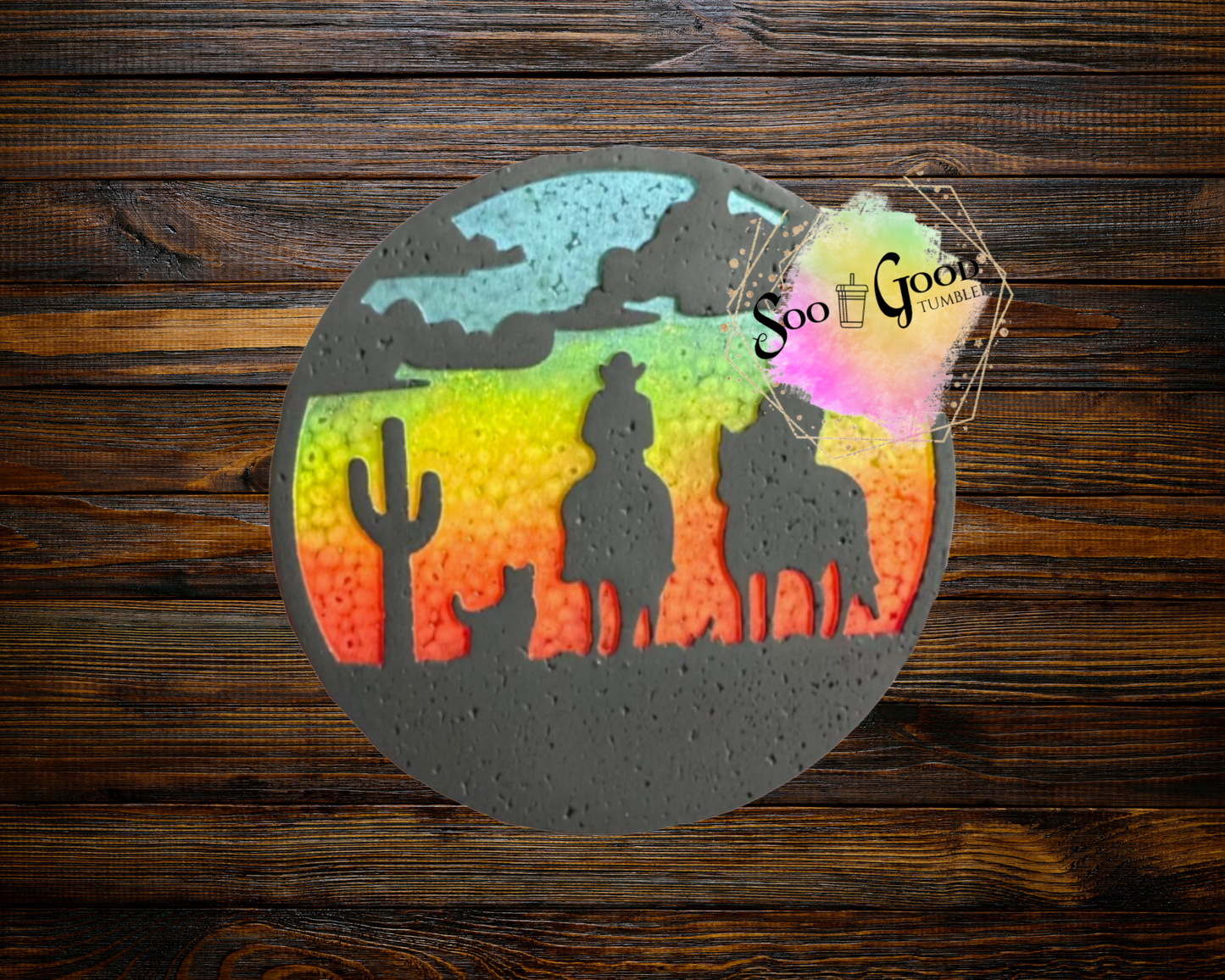 Cowboys Ride Blinged Car Freshie