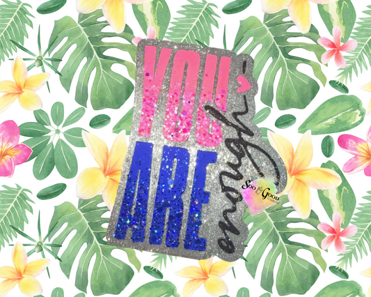 You Are Enough Blinged Car Freshie