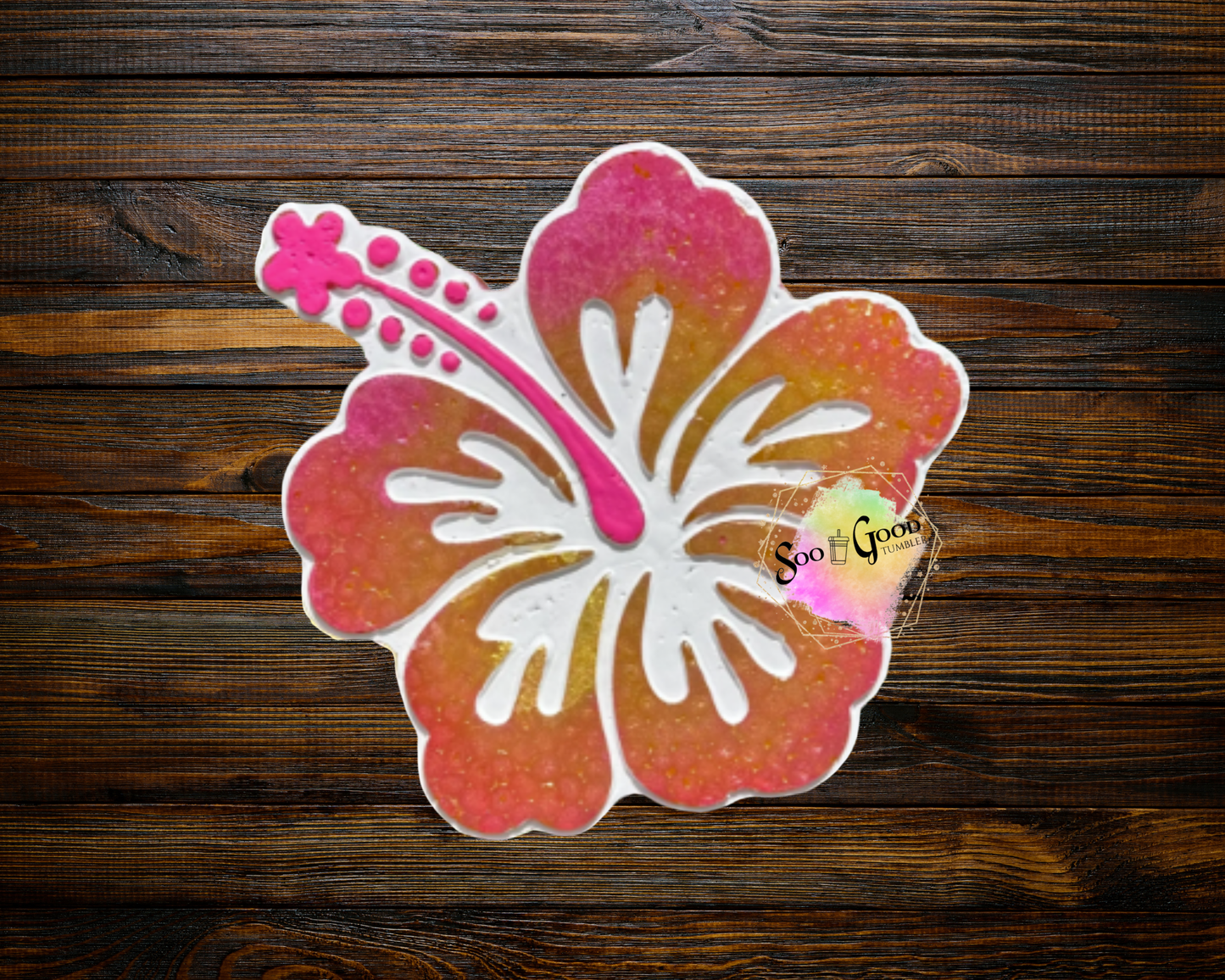 Hibiscus Flower Blinged Car Freshie