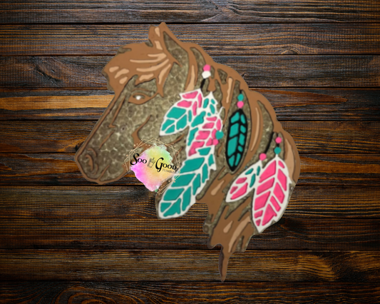 Horse Blinged Car Freshie