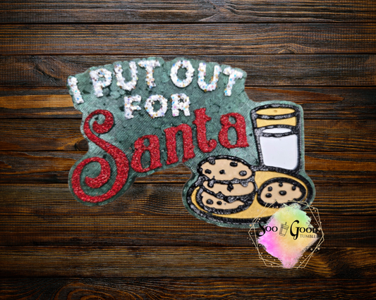 Put Out For Santa Blinged Car Freshie