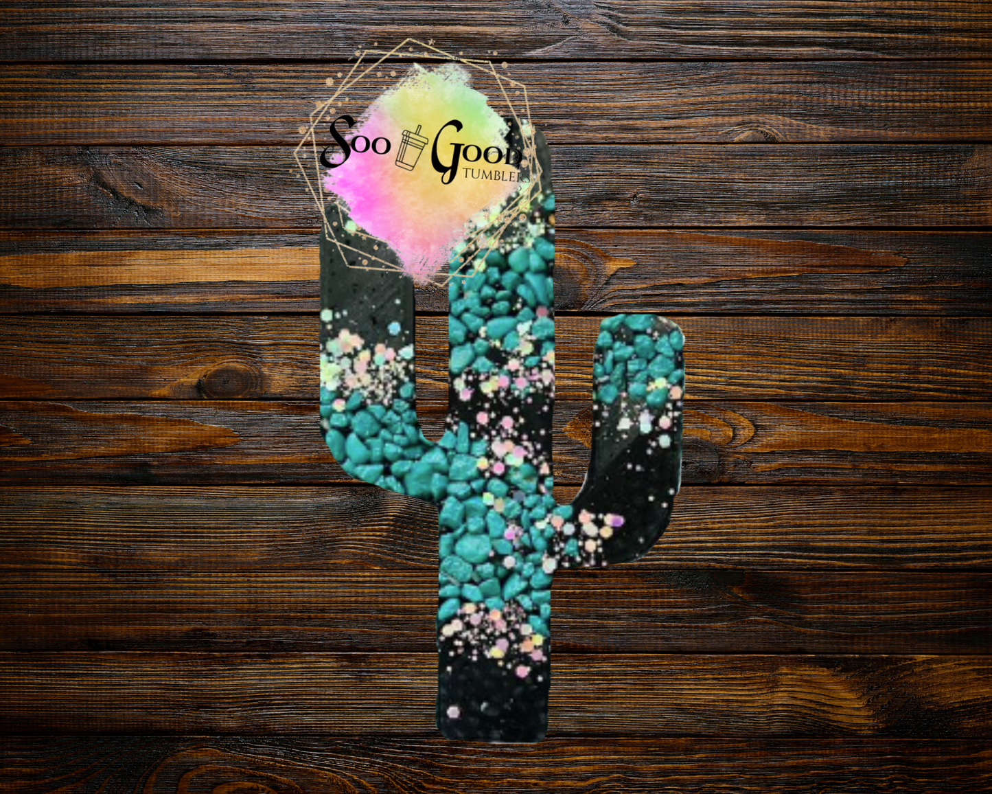 Cactus Blinged Car Freshie