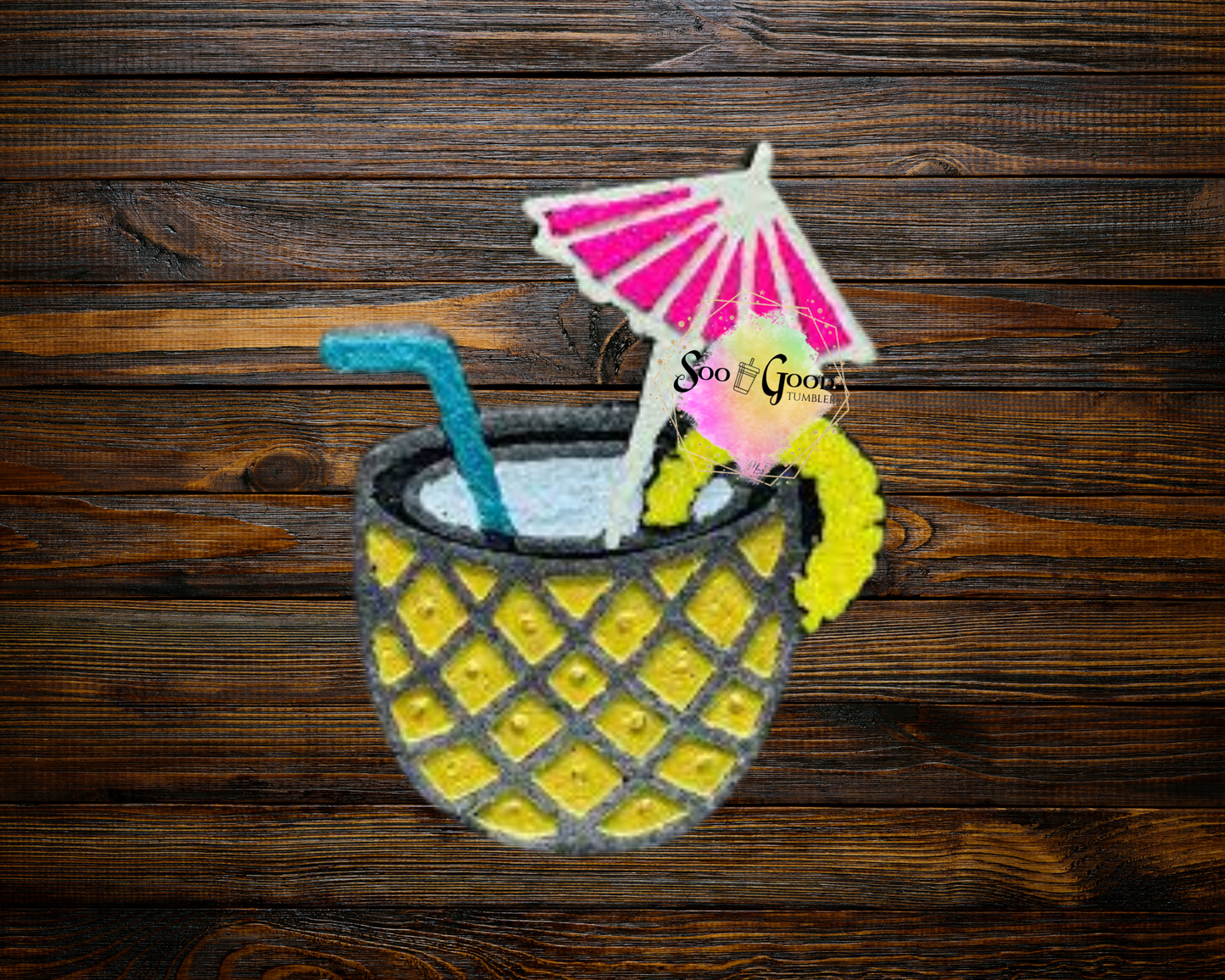 Pina Colada Blinged Car Freshie