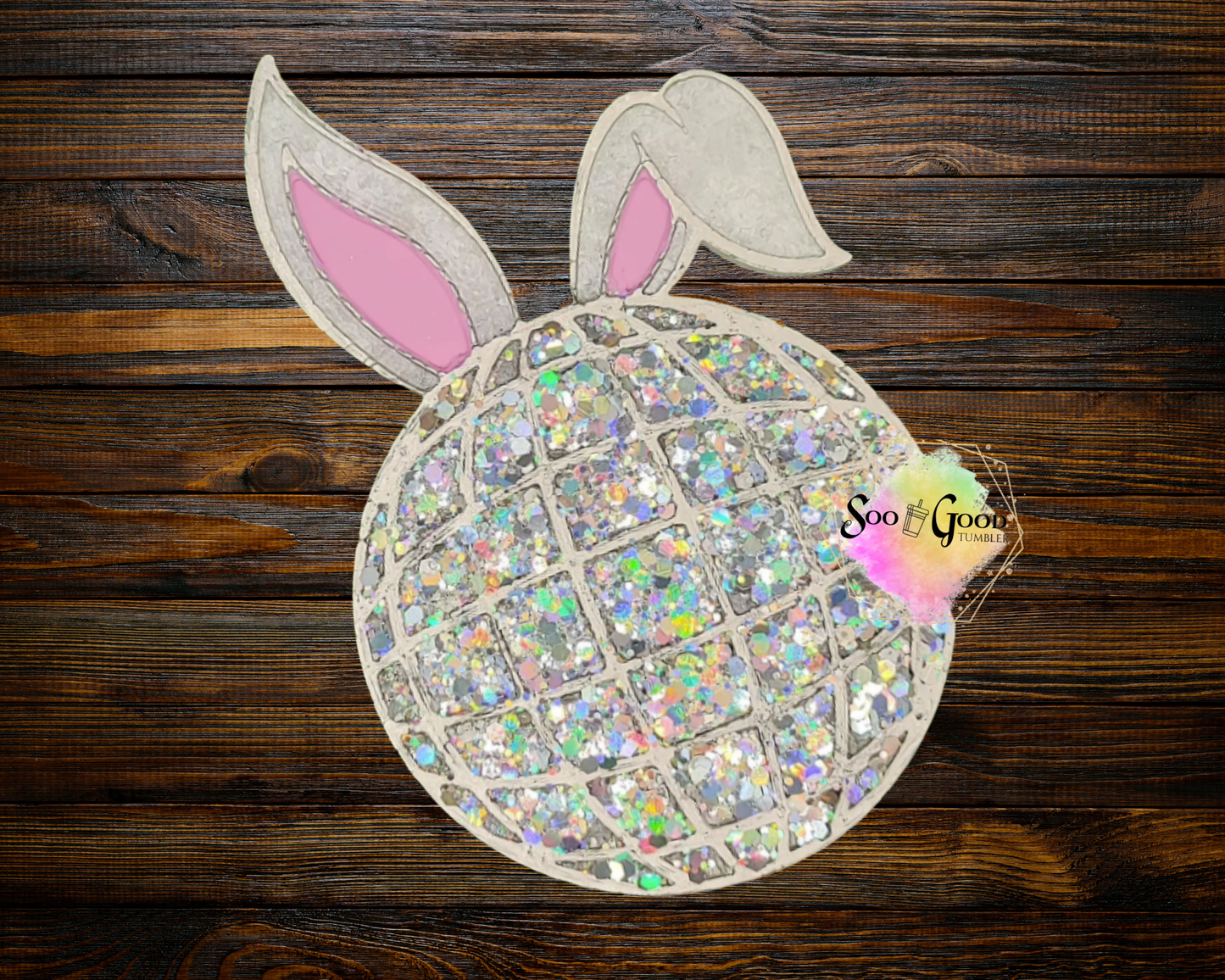 Bunny Ears Disco Ball Blinged Car Freshie