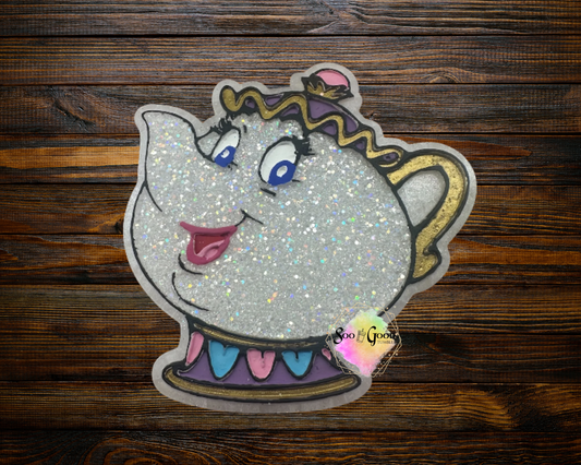 Mrs Potts Blinged Car Freshie
