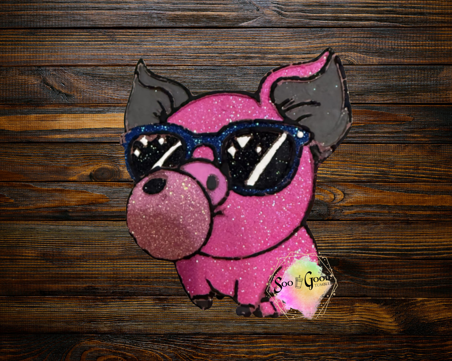 Bubblegum Pig Blinged Car Freshie