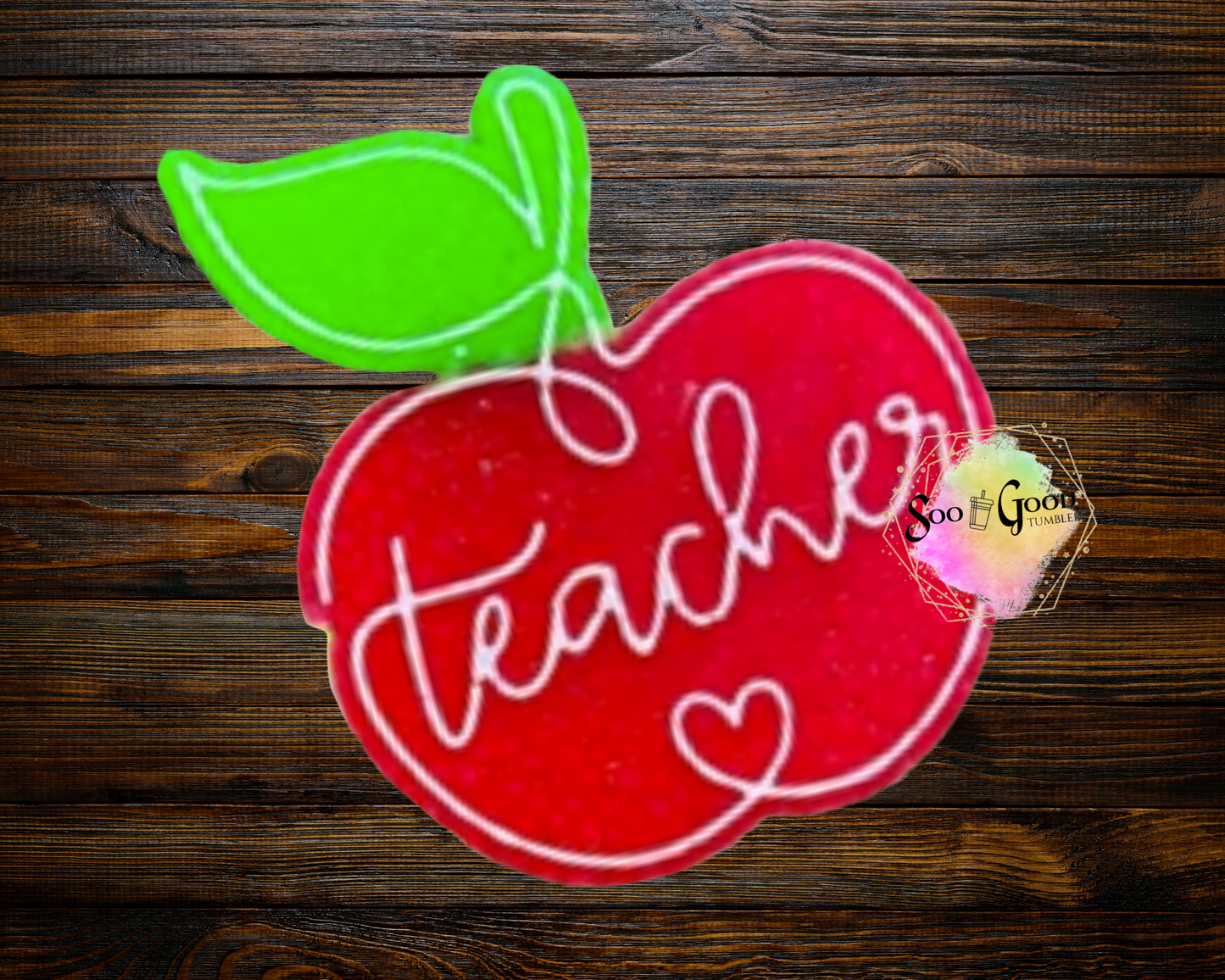 Teachers Apple Blinged Car Freshie