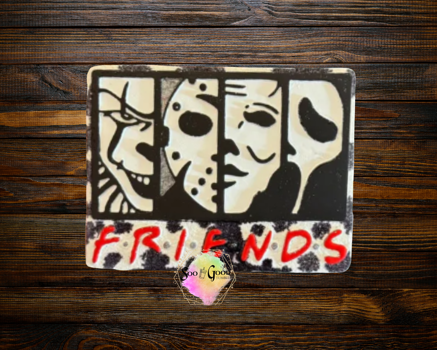 Scary Friends Blinged Car Freshie